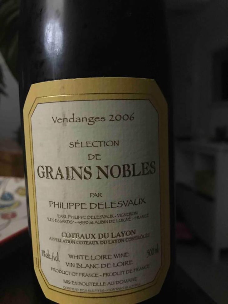Sélection de Grains Nobles - Domaine Philippe Delesvaux - Philippe & Catherine Delesvaux 