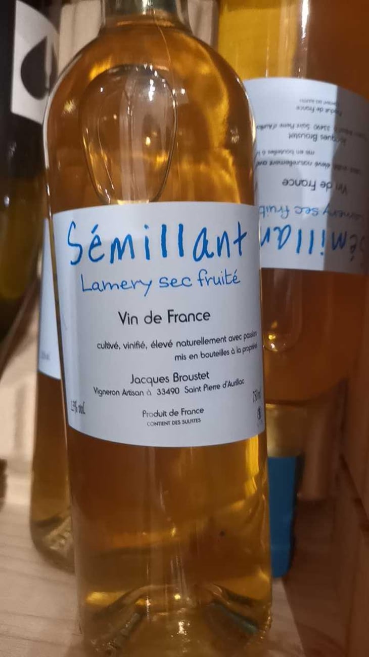 Sémillant - Château Lamery - Jacques Broustet 