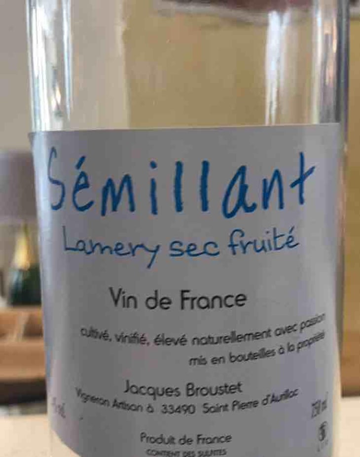 Sémillant - Château Lamery - Jacques Broustet 