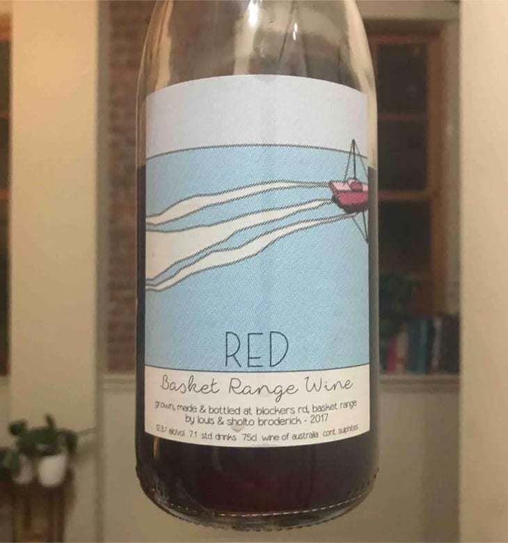 Sholto Broderick Red - Basket Range Wine - Mary & Sholto Broderick 