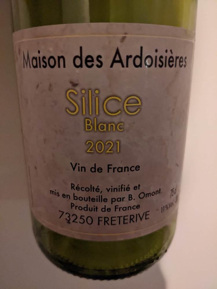 Silice Blanc "Maison des Ardoisières" - Domaine Des Ardoisières - Brice Omont 