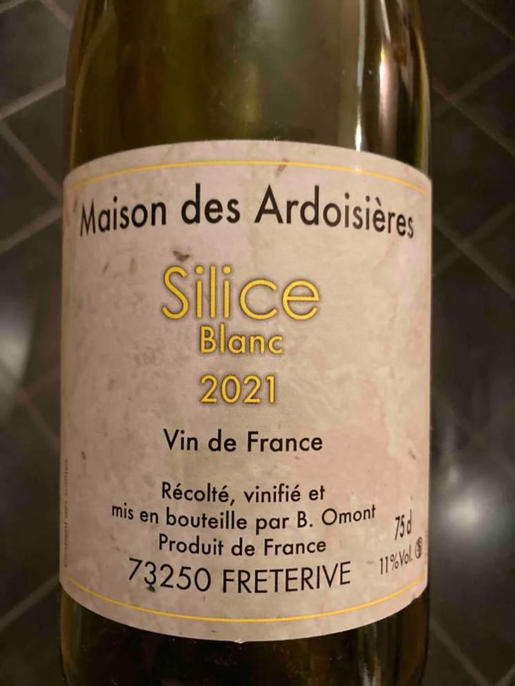 Silice Blanc "Maison des Ardoisières" - Domaine Des Ardoisières - Brice Omont 