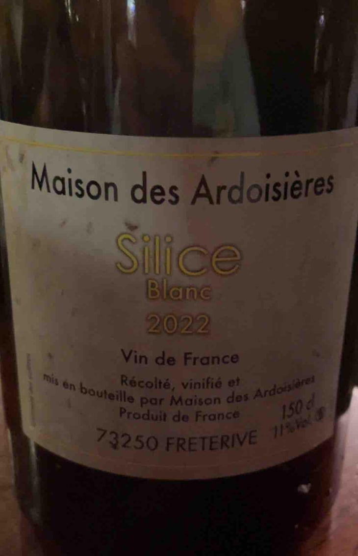 Silice Blanc "Maison des Ardoisières" - Domaine Des Ardoisières - Brice Omont 