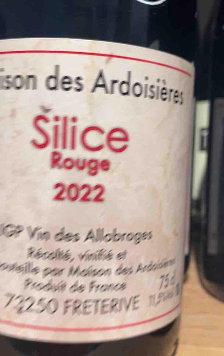 Silice Rouge "Maison des Ardoisières" - Domaine Des Ardoisières - Brice Omont 