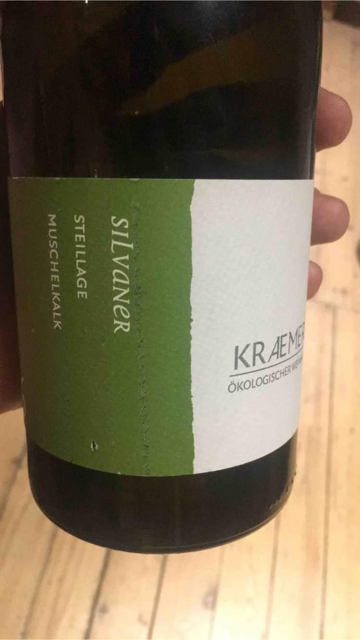 Silvaner Steillage Muschelkalk - Ökologischer Land- & Weinbau Krämer - Simone Wege & Stephan Kraemer 