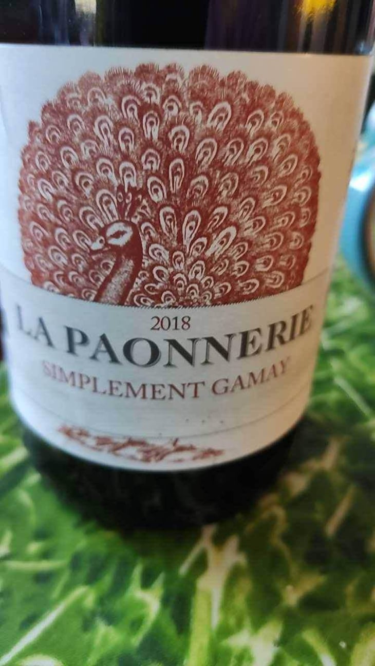 Simplement Gamay - La Paonnerie - Marie Carroget 