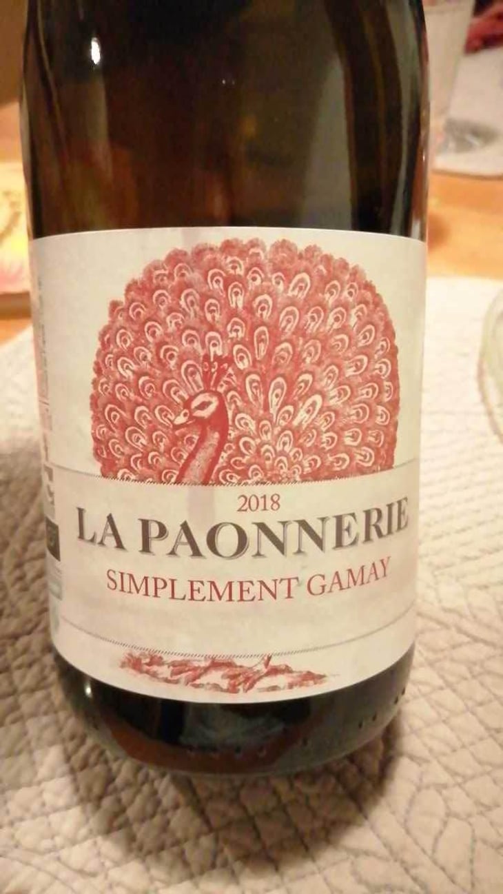 Simplement Gamay - La Paonnerie - Marie Carroget 