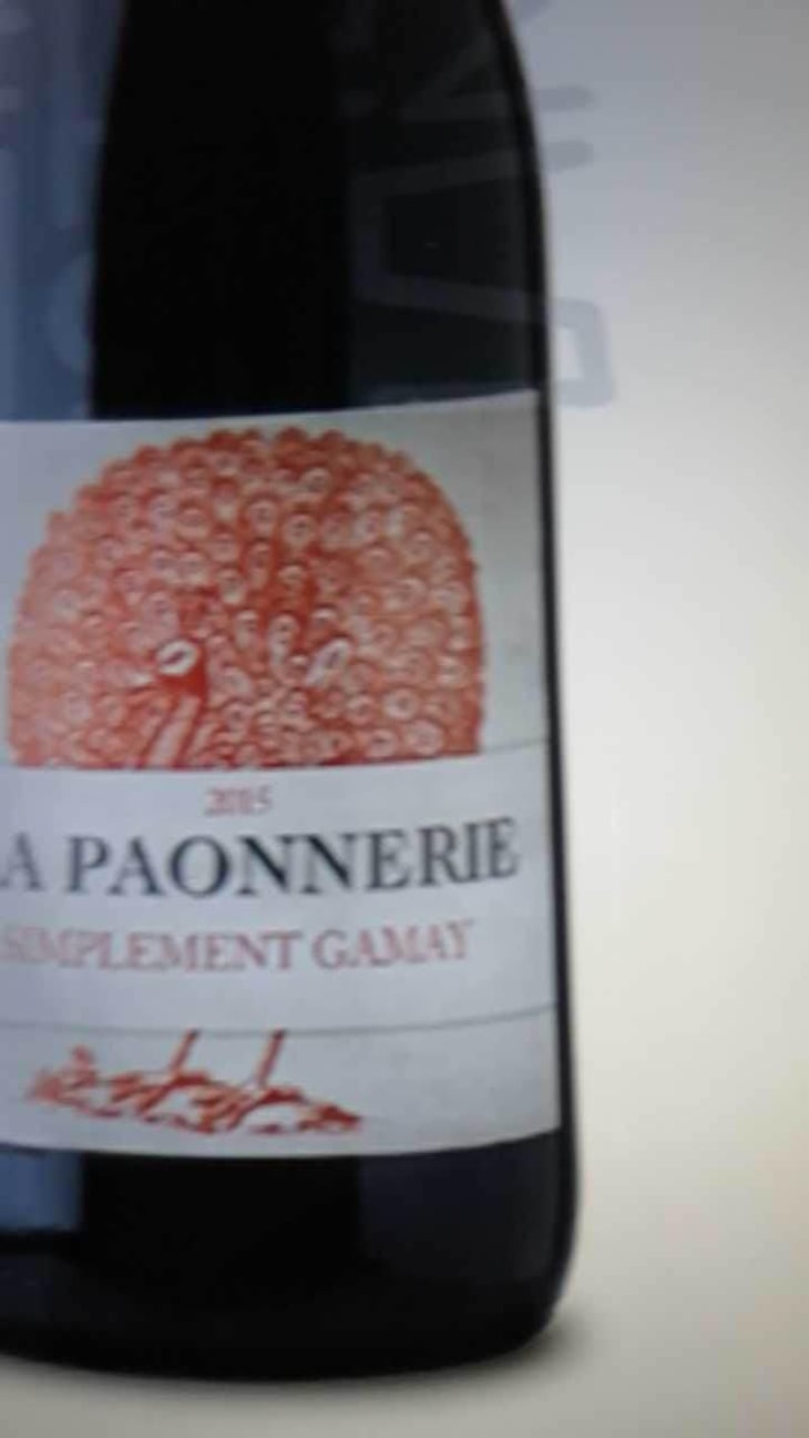 Simplement Gamay - La Paonnerie - Marie Carroget 
