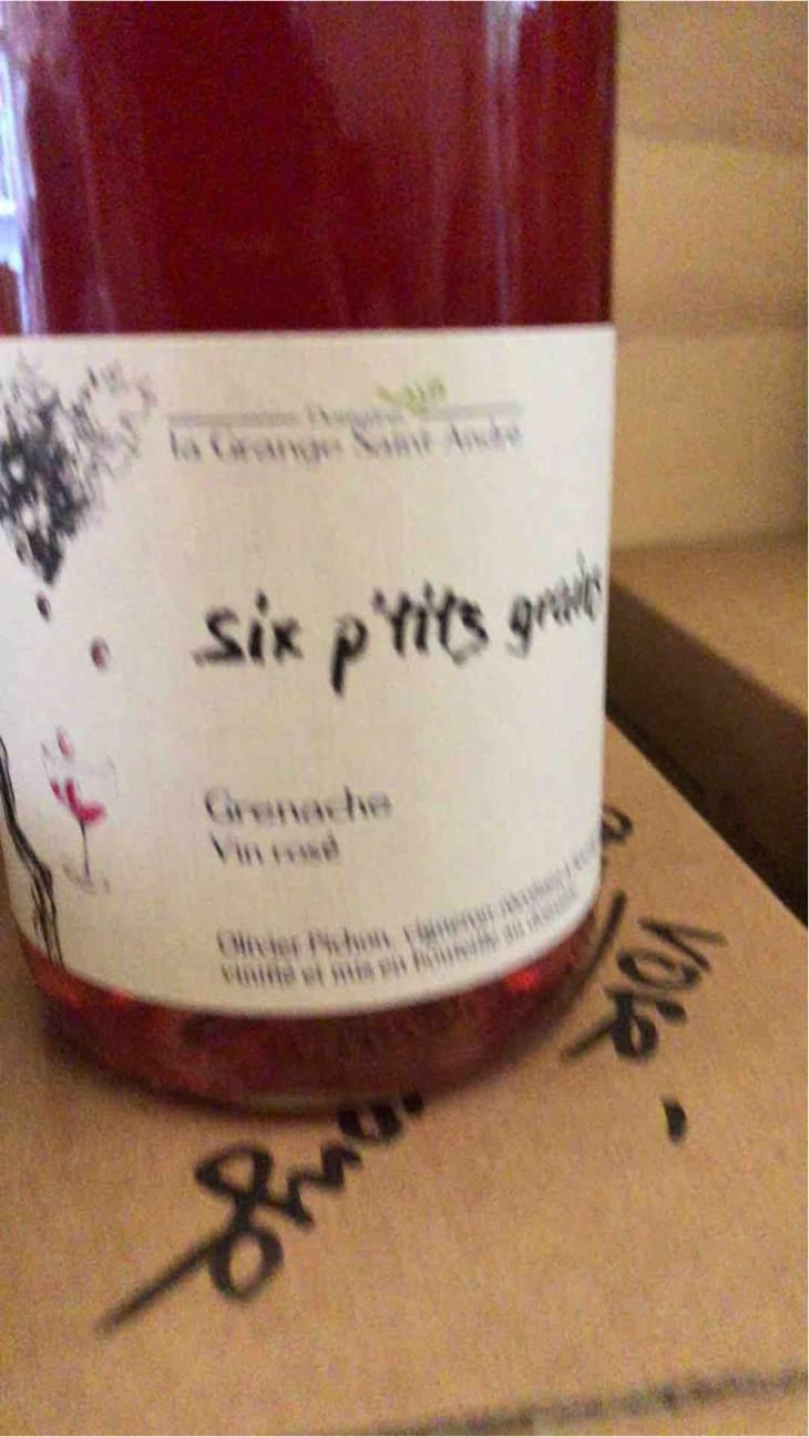 Six P’tits Grains Grenache - La Grange Saint André - Olivier Pichon 