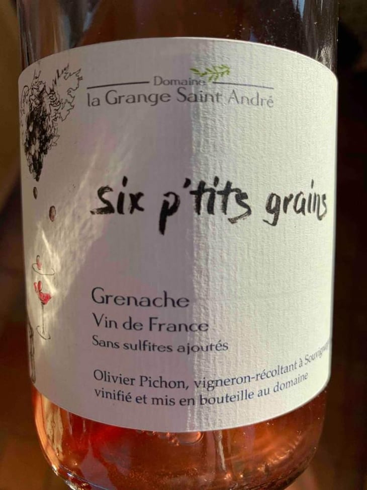 Six P’tits Grains Grenache - La Grange Saint André - Olivier Pichon 