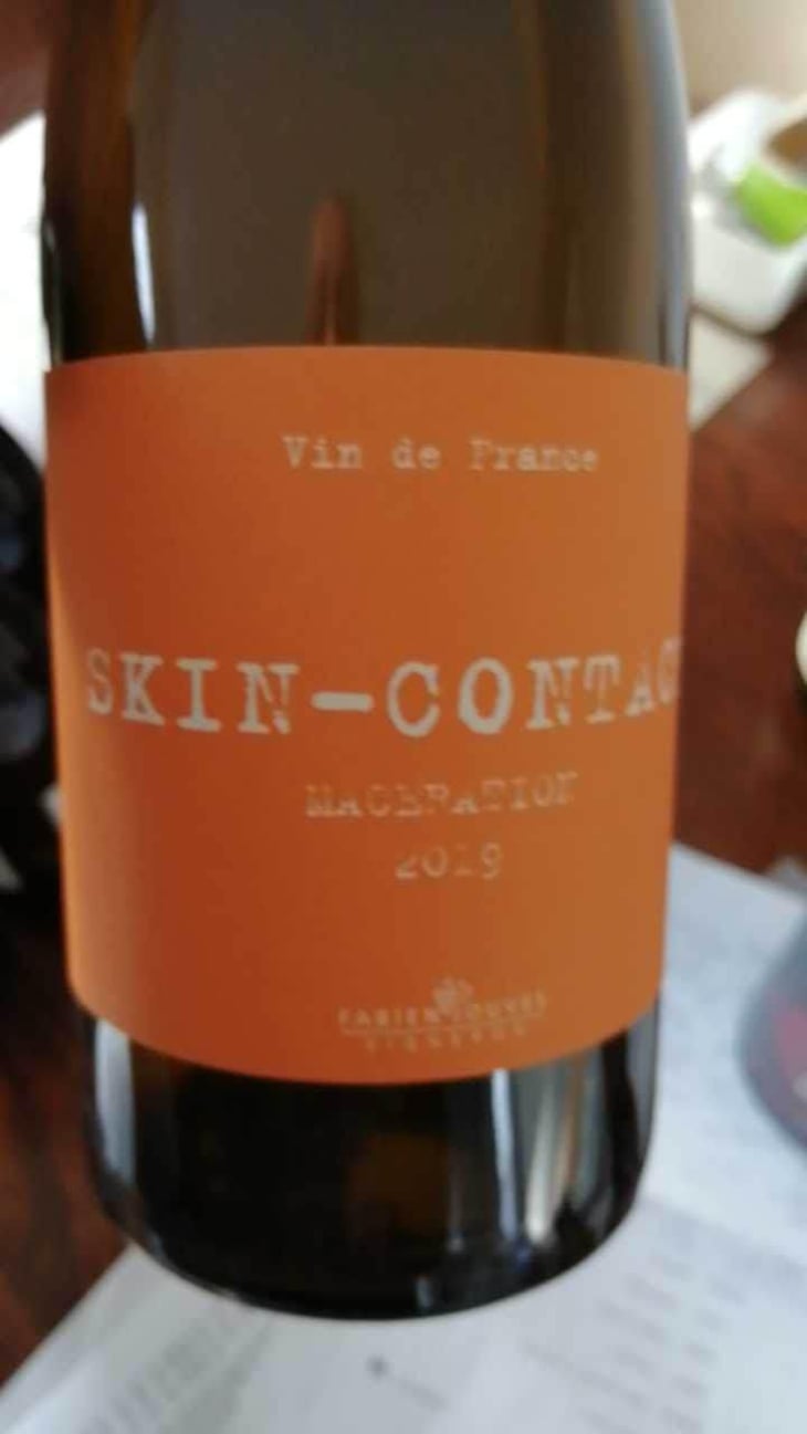 Skin Contact - Macération - Mas del Périé - Fabien Jouves 