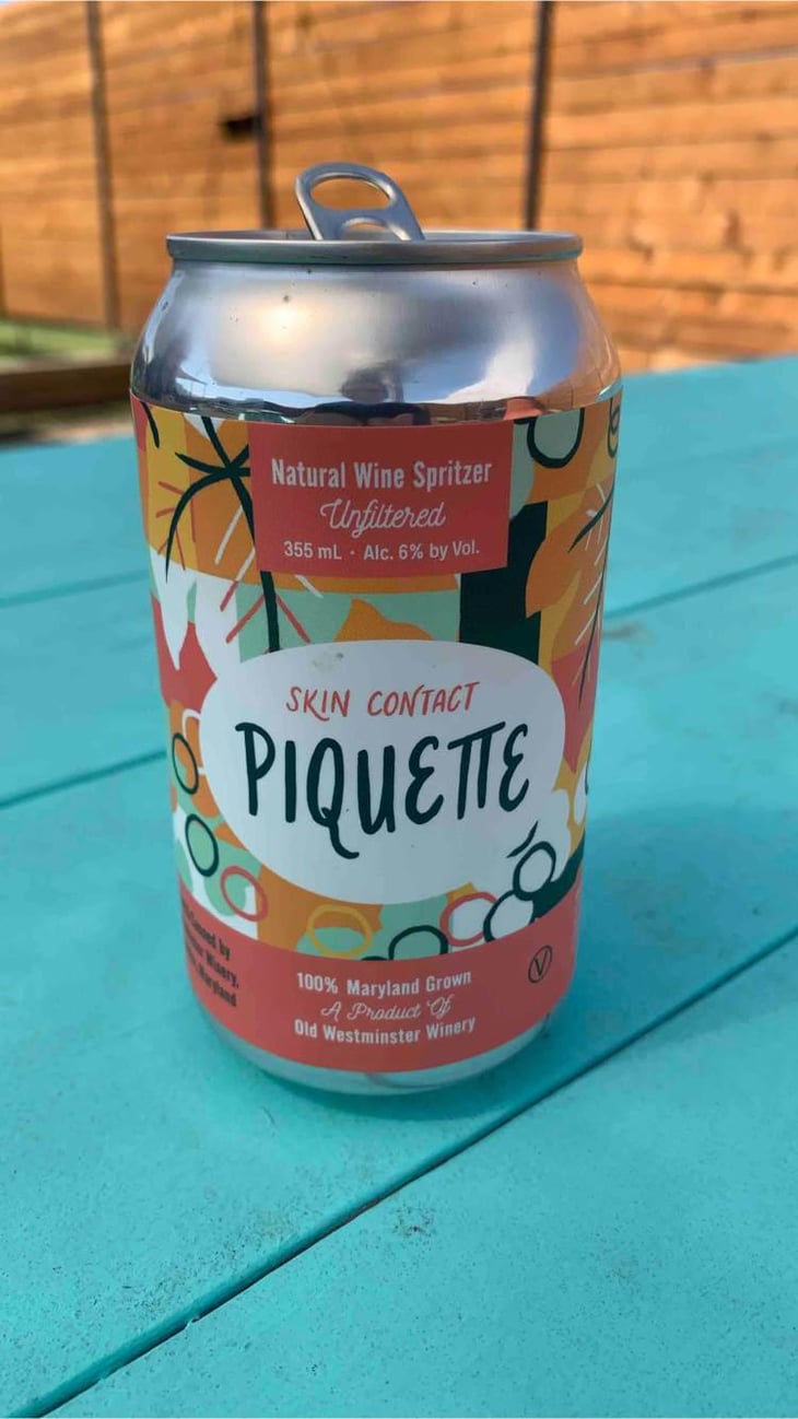 Skin Contact Piquette - Old Westminster Winery - Drew Baker 