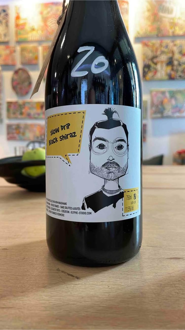 Slow Drip Washed Shiraz Blend - Le Bouc à Trois Pattes - Wim Wagemans 
