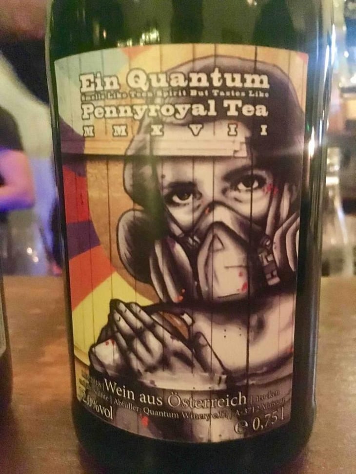 Smells like Teen Spirit but tastes like Penny royal tea Red - Quantum Winery - Florian Schuhmann-Irschik 