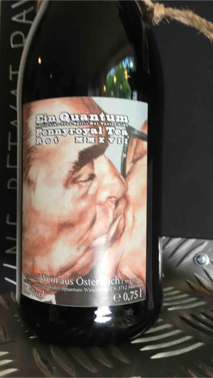 Smells like Teen Spirit but tastes like Penny royal tea Red - Quantum Winery - Florian Schuhmann-Irschik 