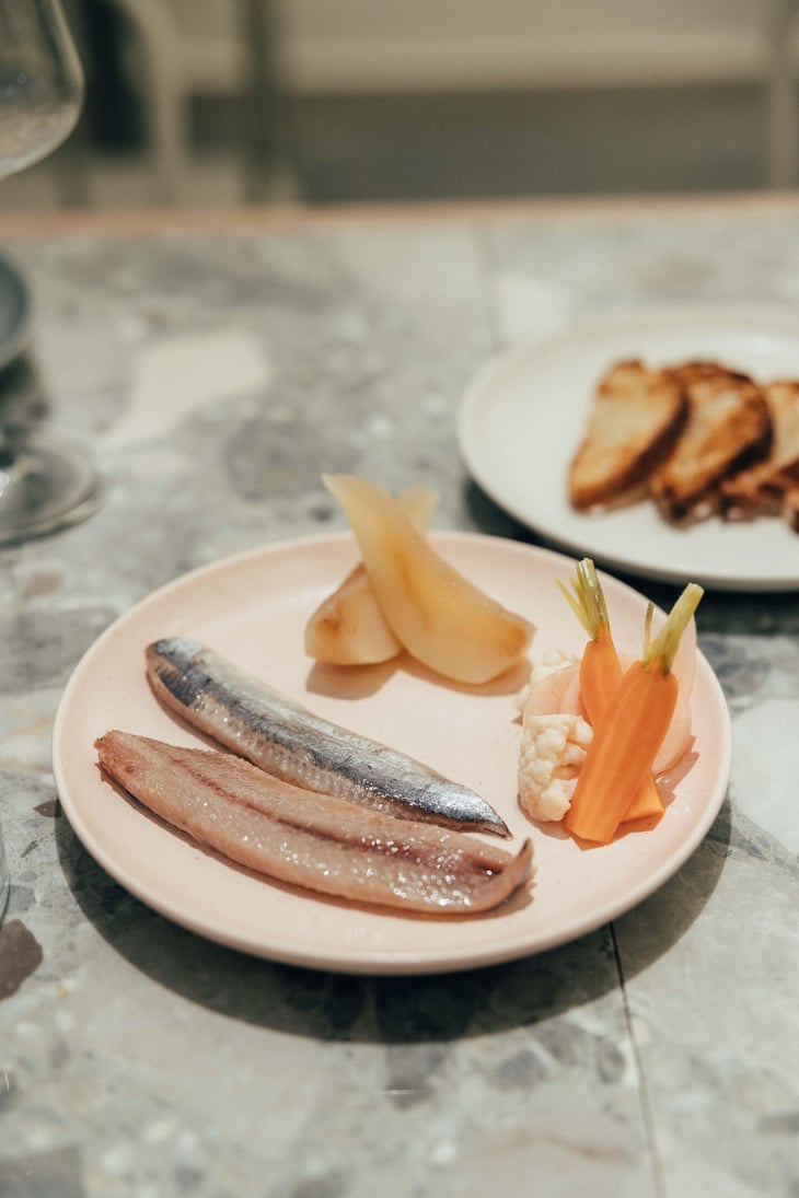 Smoked Sardine, Pear And House Pickles - ita Madrid - 796514
