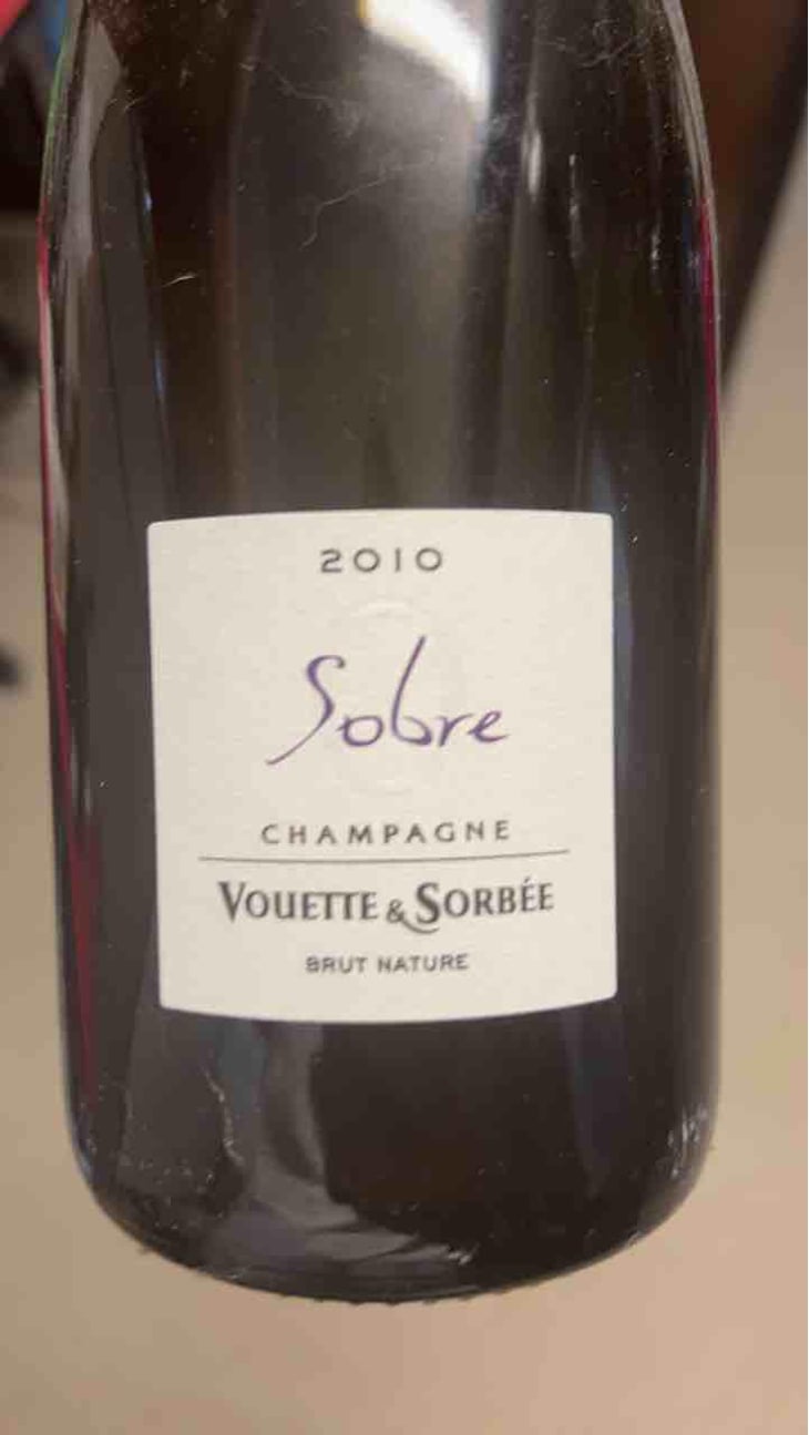 Sobre - Brut Nature - Vouette & Sorbée - Héloïse et Bertrand Gautherot 
