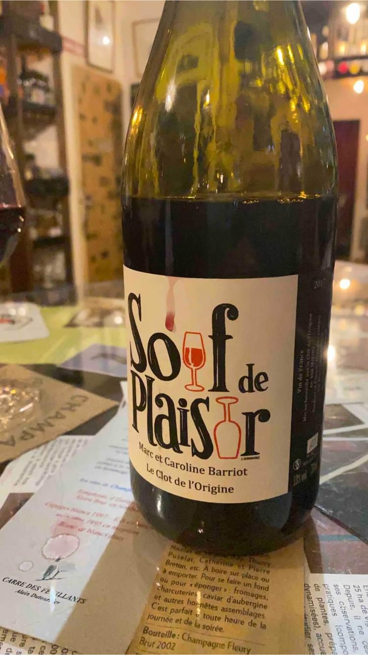 Soif de Plaisir - Clot de l'Origine - Marc & Caroline Barriot 