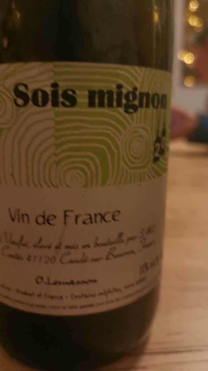 Sois Mignon - Les Vins Contés (CLOSED) - Olivier Lemasson (CLOSED) 