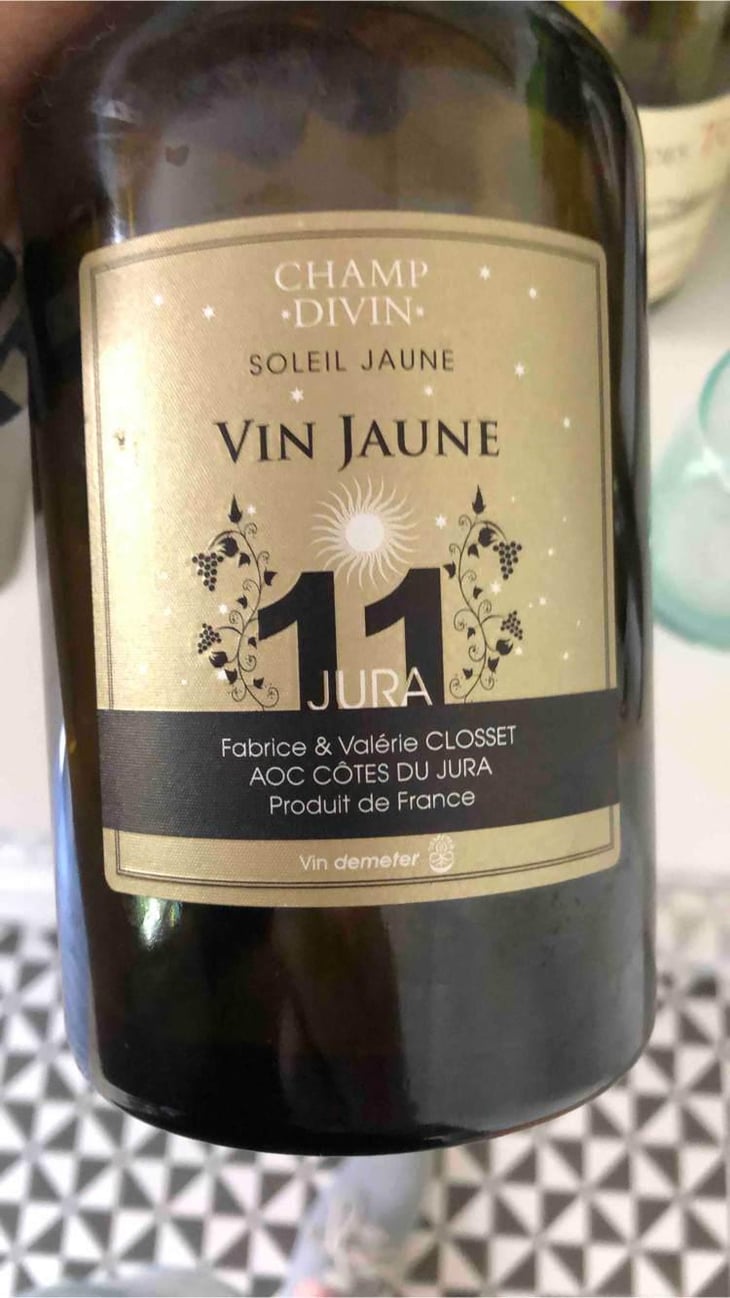 Soleil Jaune (Vin Jaune) - Champ Divin - Fabrice & Valérie Closset 