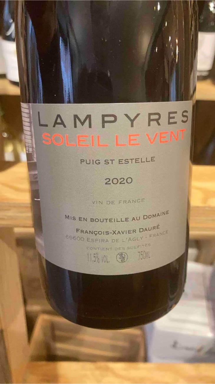 Soleil Le Vent - Domaine Lampyres - François-Xavier Dauré 
