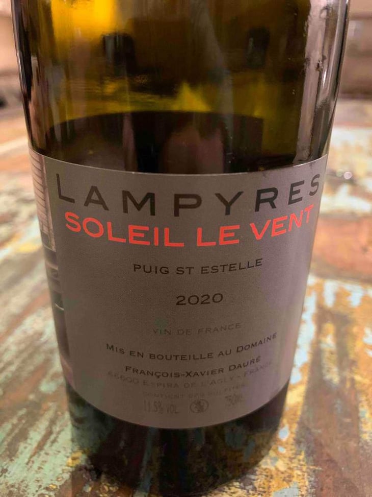 Soleil Le Vent - Domaine Lampyres - François-Xavier Dauré 