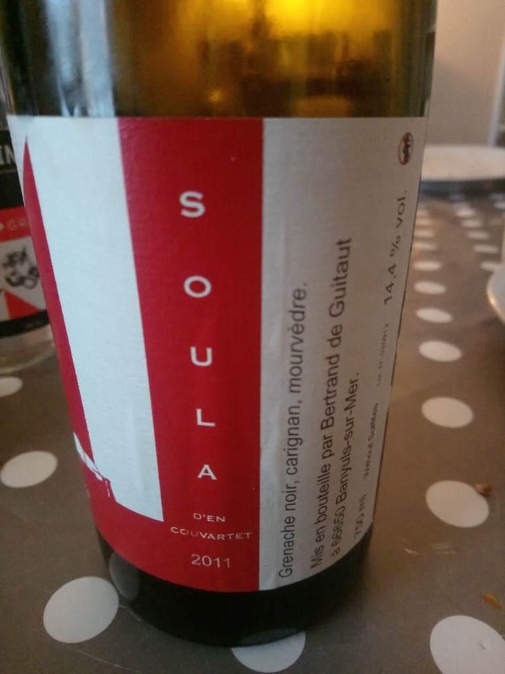 Soula d'en Couvartet - Domaine de Pechpeyrou - Bertrand de Guitaut -2018