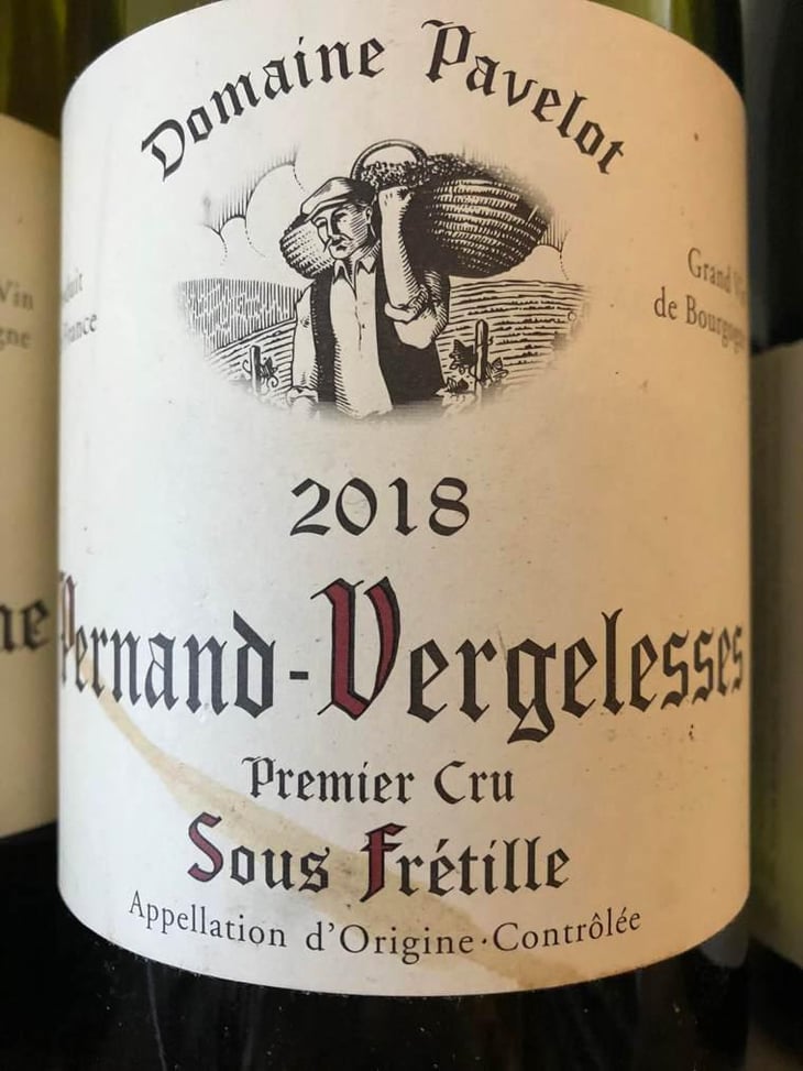 Sous frétille - Domaine Pavelot - Luc & Lise Pavelot -2018