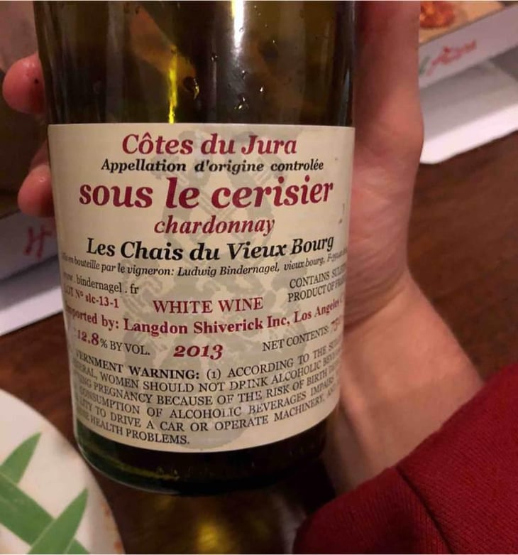 Sous le Cerisier - Côtes du Jura - Les Chais du Vieux Bourg 