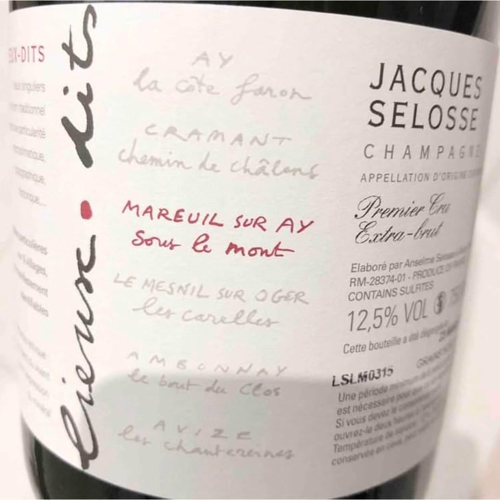 Sous le Mont - Champagne Jacques Selosse - Anselme Selosse 