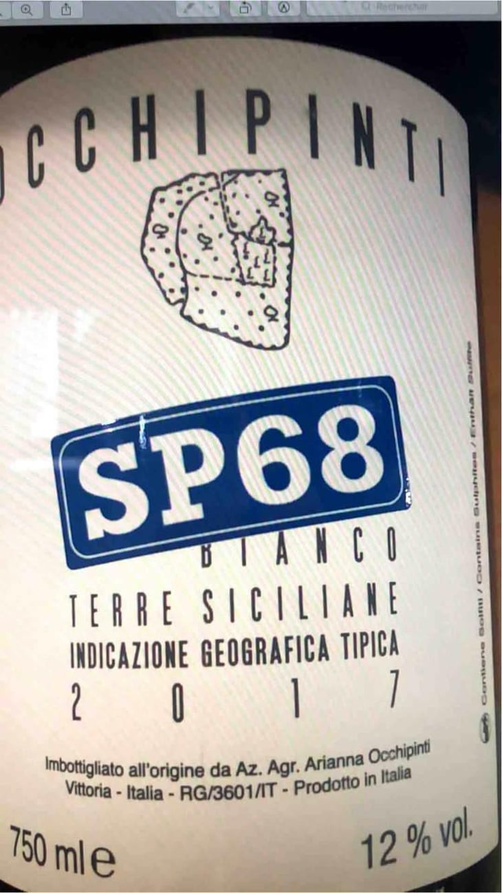 SP68 Bianco - Azienda Agricola Arianna Occhipinti - Arianna Occhipinti 