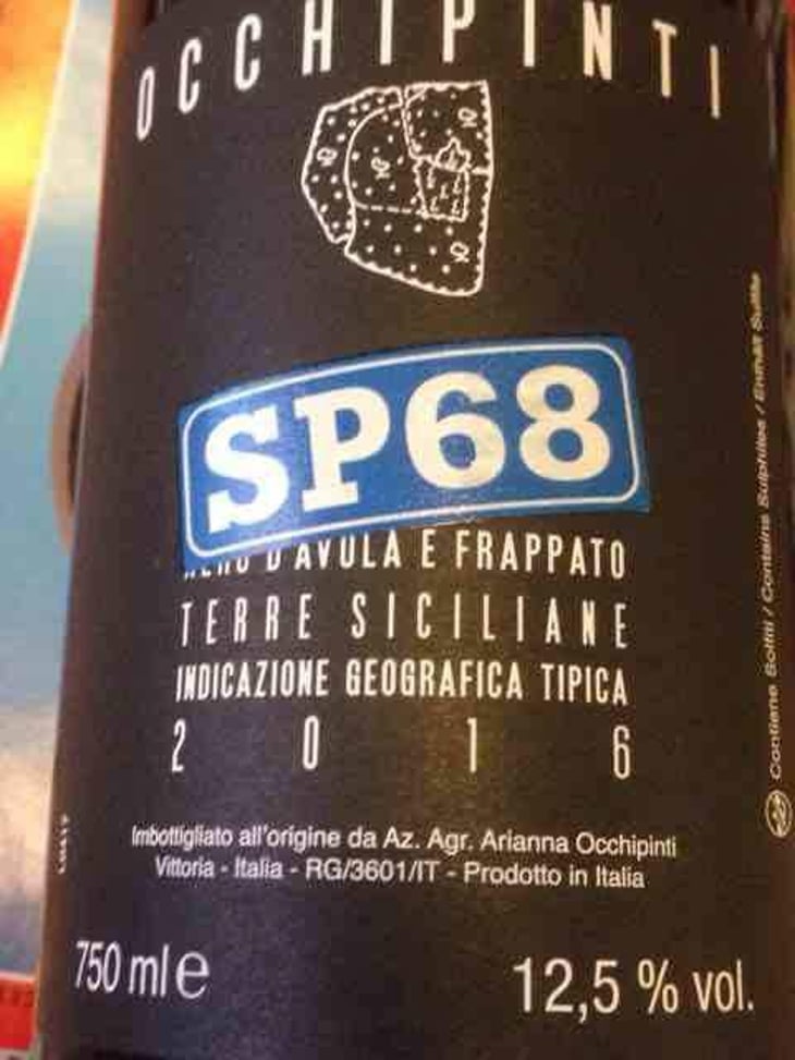 SP68 Rosso - Azienda Agricola Arianna Occhipinti - Arianna Occhipinti 