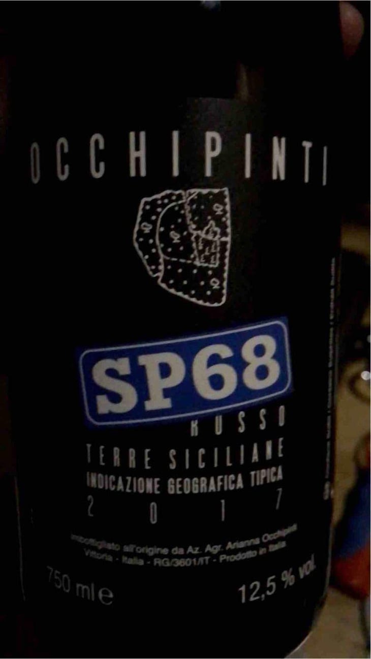 SP68 Rosso - Azienda Agricola Arianna Occhipinti - Arianna Occhipinti 