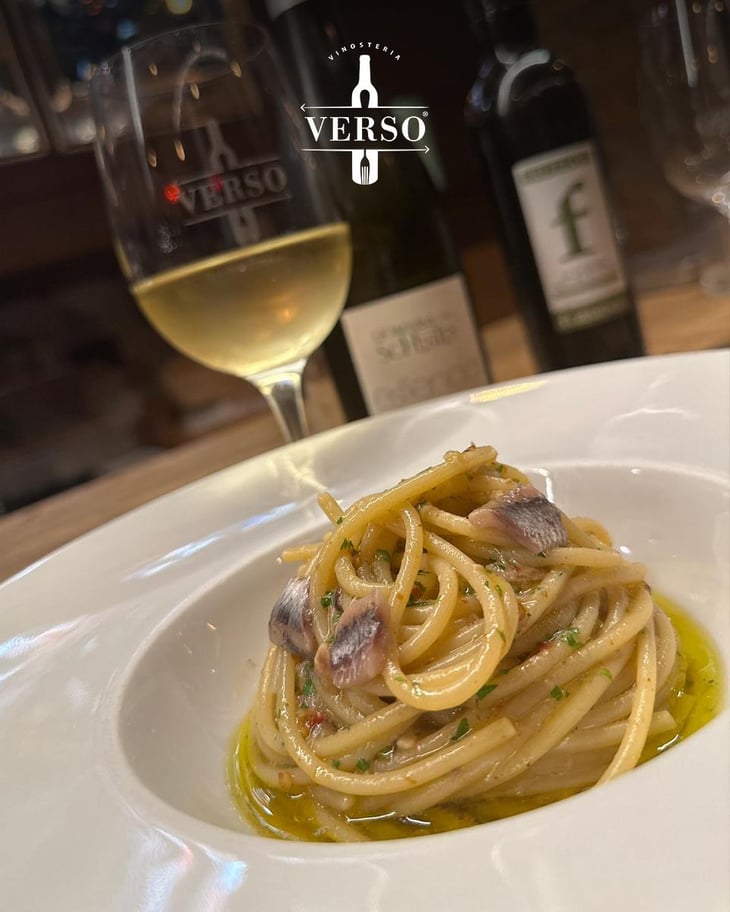 Spaghettone Aglio,Olio E Peperoncino E Alici Del Cantabrico - Verso - 772228