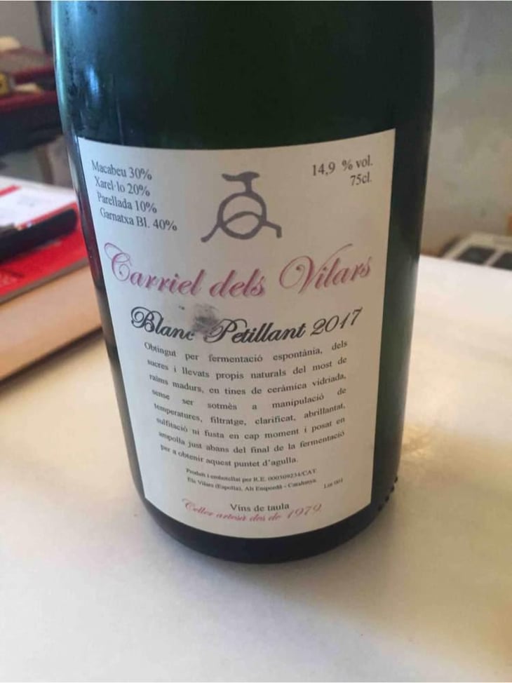 Blanc Petillant - El Carriel dels Vilars - Carles Alonso 