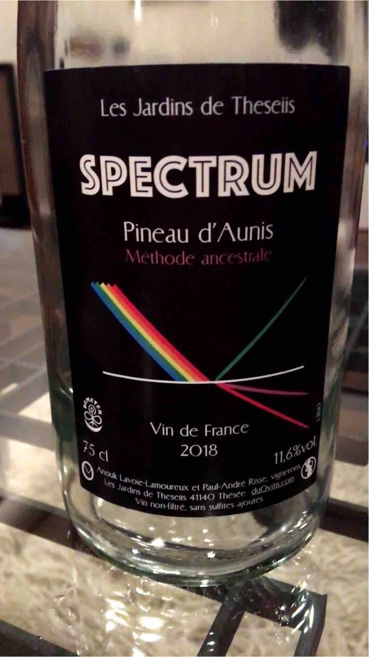 Spectrum Pineau D'Aunis - Les Jardins de Theseiis - Paul-André Risse & Anouk Lavoie-Lamoureux 