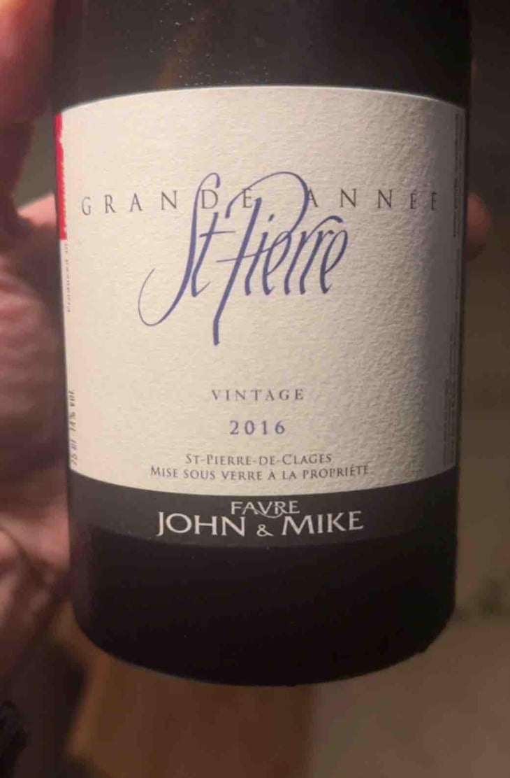 St Pierre Grande Annee - René Favre et Fils - John & Mike Favre -2016