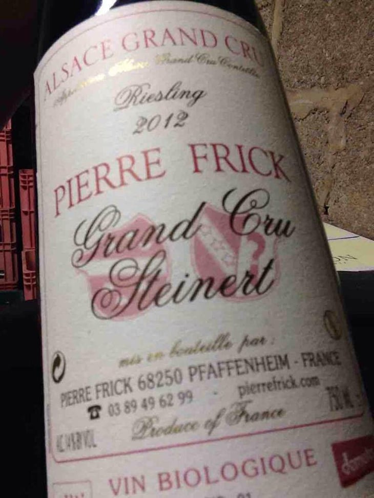 Steinert Riesling - Domaine Pierre Frick - Jean-Pierre, Chantal et Thomas Frick 
