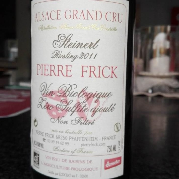 Steinert Riesling - Domaine Pierre Frick - Jean-Pierre, Chantal et Thomas Frick 