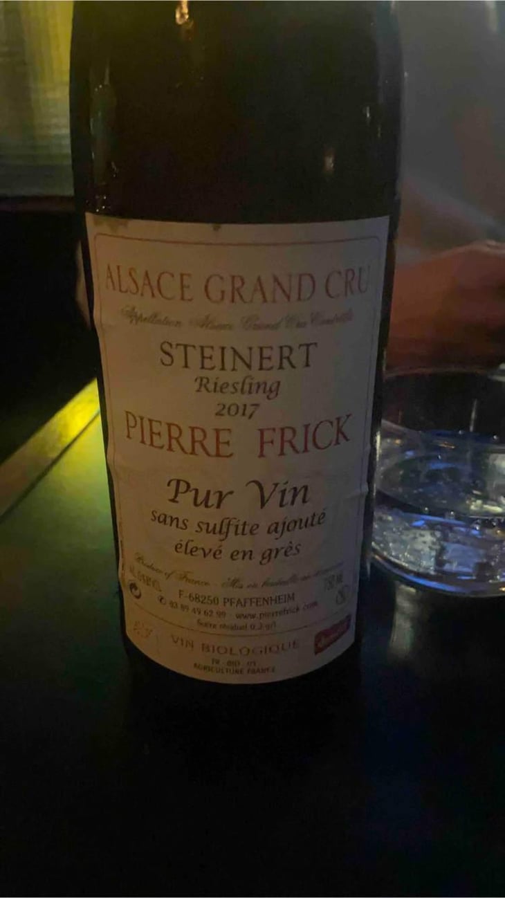 Steinert Riesling - Domaine Pierre Frick - Jean-Pierre, Chantal et Thomas Frick 