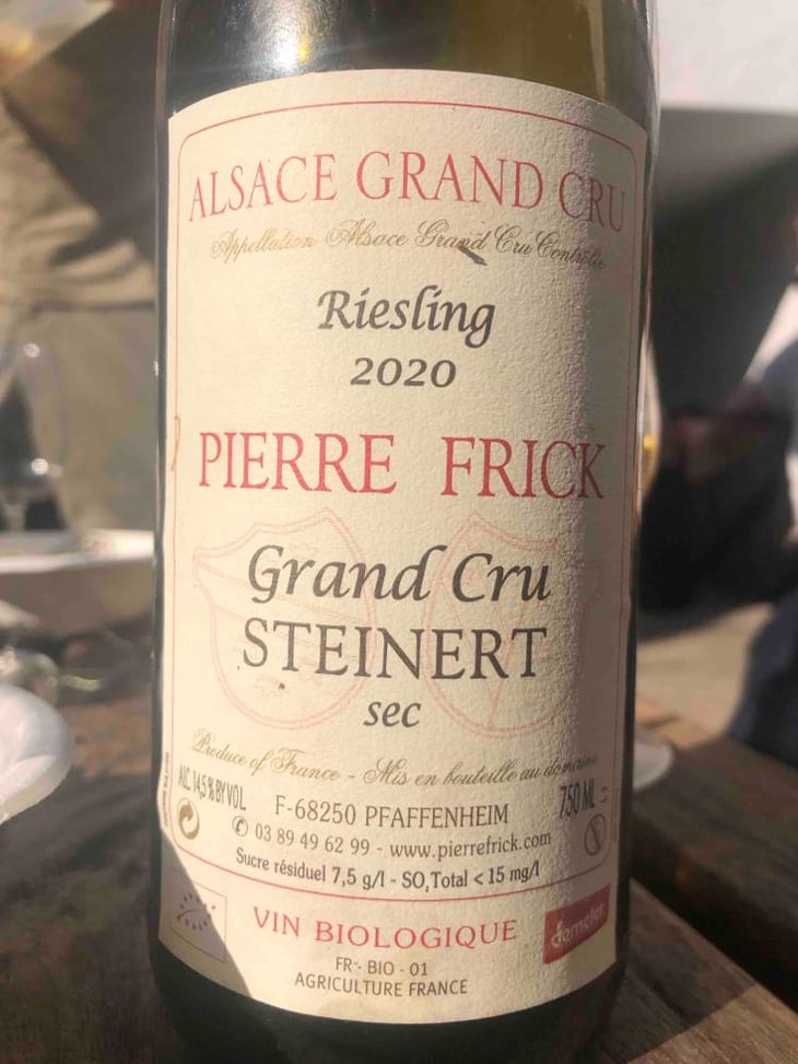 Steinert Riesling - Domaine Pierre Frick - Jean-Pierre, Chantal et Thomas Frick 