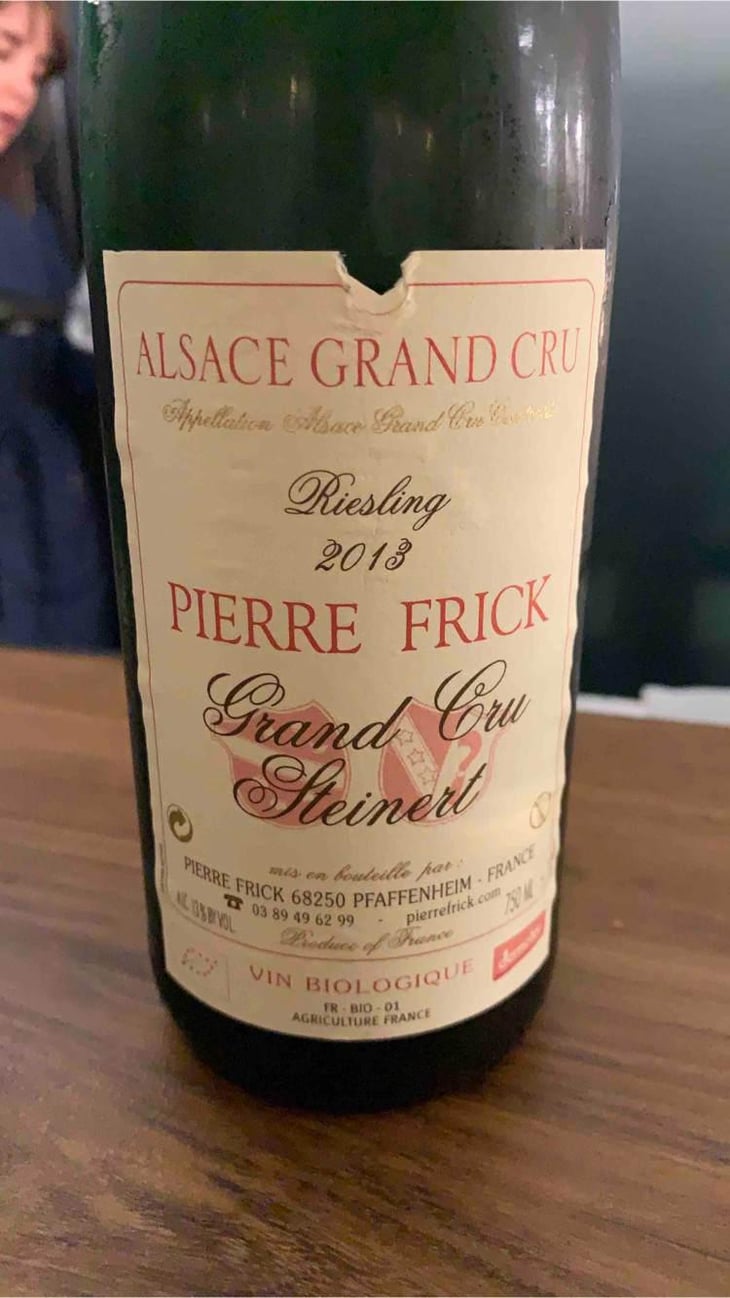 Steinert Riesling - Domaine Pierre Frick - Jean-Pierre, Chantal et Thomas Frick 