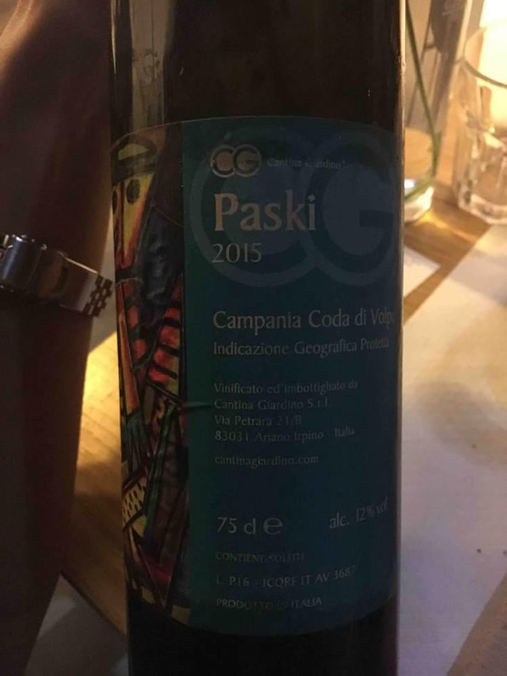 Paski - Cantina Giardino - Antonio Di Gruttola & Daniela De Gruttola 