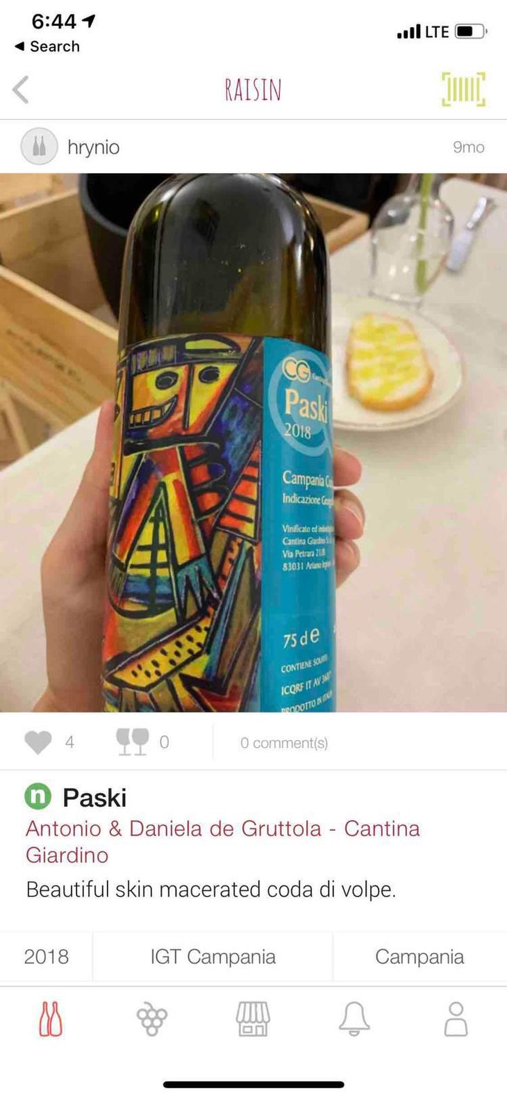 Paski - Cantina Giardino - Antonio Di Gruttola & Daniela De Gruttola 