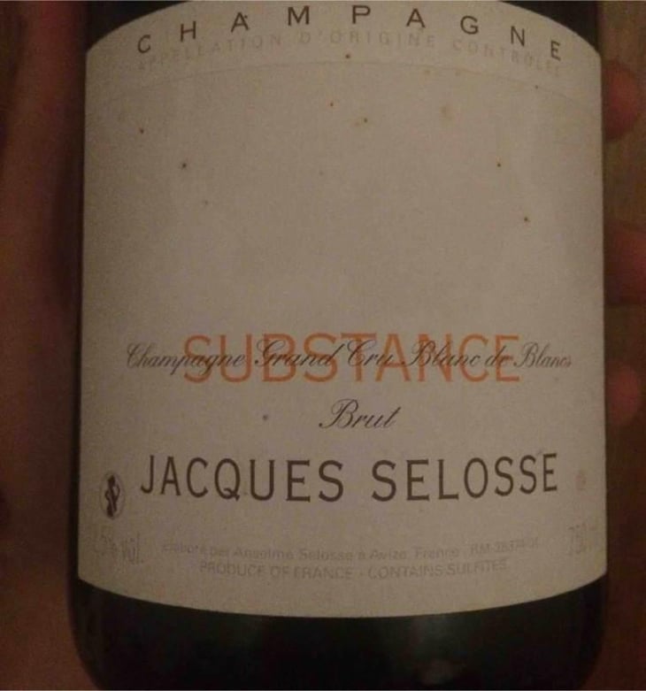 Substance - Champagne Jacques Selosse - Anselme Selosse 