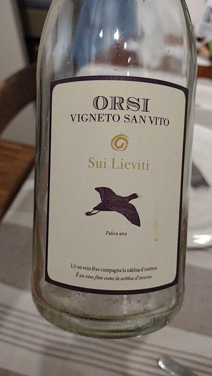 Sui Lieviti A - Orsi Vigneto San Vito - Federico Orsi 