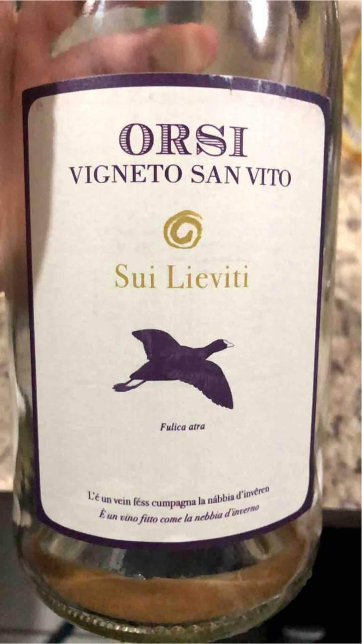 Sui Lieviti - Orsi Vigneto San Vito - Federico Orsi 