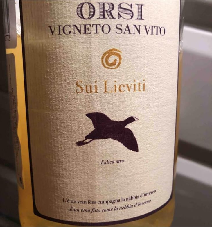 Sui Lieviti - Orsi Vigneto San Vito - Federico Orsi 