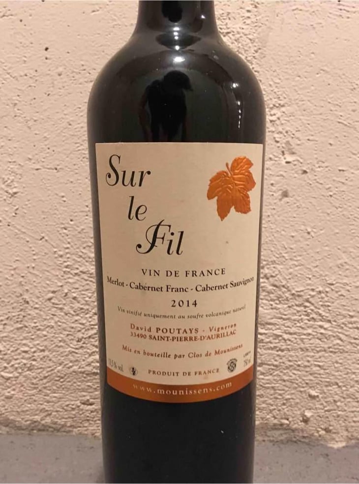 Sur Le Fil - Clos De Mounissens - David Poutays 