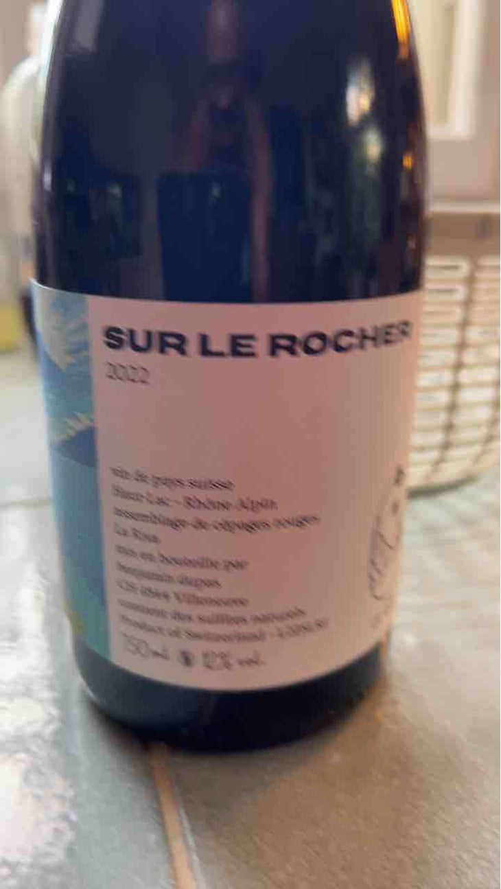 Sur Le Rocher - 2022 - Domaine de La Riva - Benjamin Dupas 